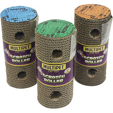 Multipet Cardboard Rolling Cat Scratcher - 1 Unit