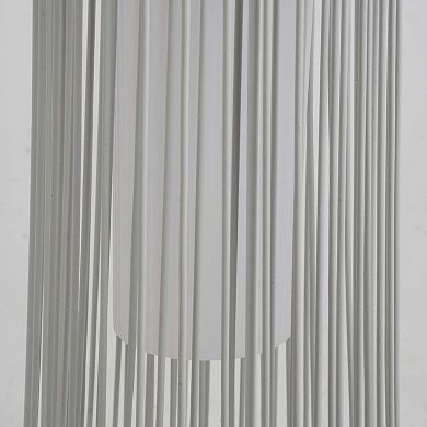 Mondawe 2-Piece Iron Rope Weave Floor Lamps,Solar-Powered With 25 LEDs Lamp All-Weather Illumination