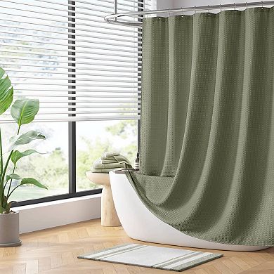 Madison Park Arbor Waffle Shower Curtain