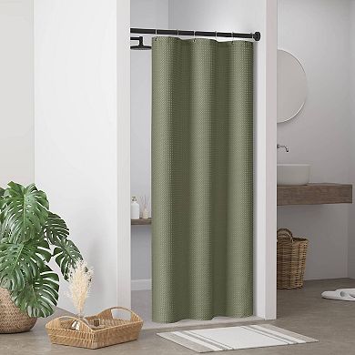 Madison Park Arbor Waffle Shower Curtain