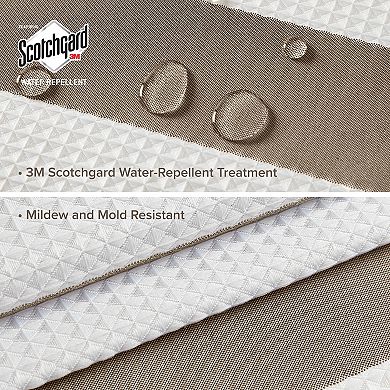 Madison Park Ombre Waffle Shower Curtain