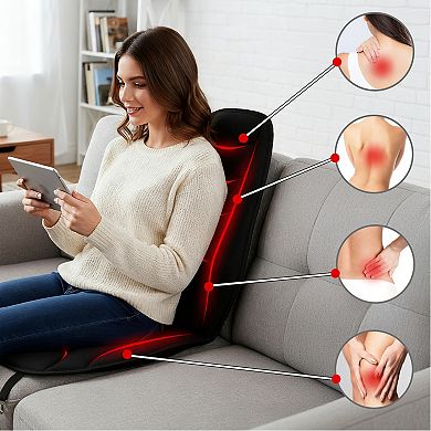 Car and Driver Heated Massage Seat Pad