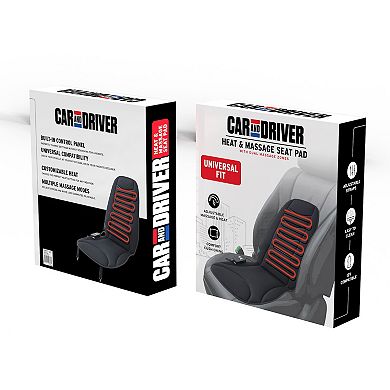 Car and Driver Heated Massage Seat Pad