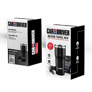 Car and Driver Heated Travel Mug