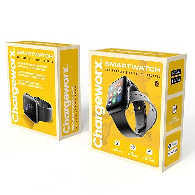 ChargeWorx Fitness Tracking Smartwatch with Heart Rate Monitor