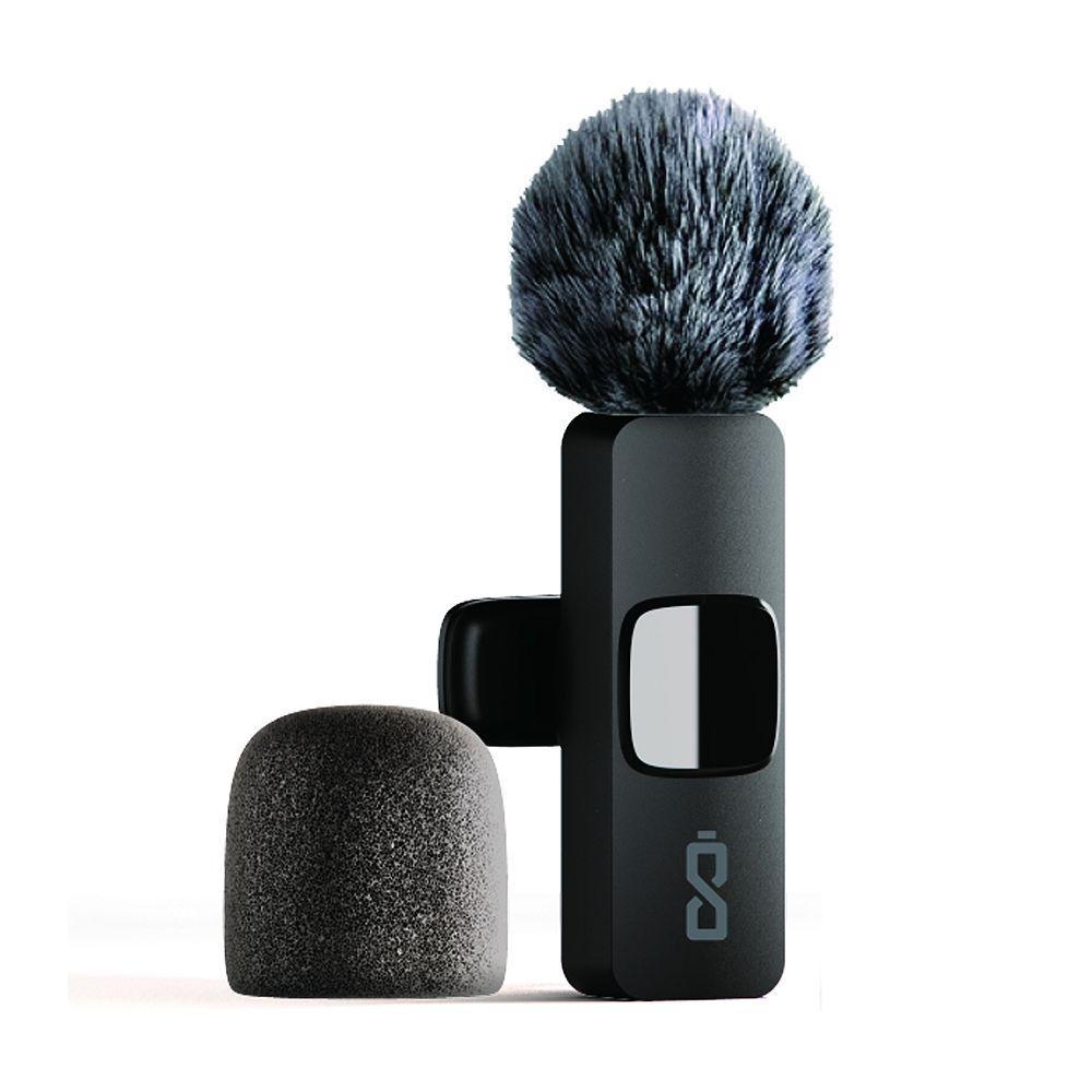 ChargeWorx Wireless Lavalier Microphone with Windscreen