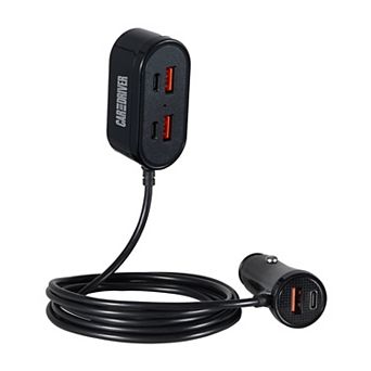 ChargeWorx Charger with Extension Cable & Dual USB Ports