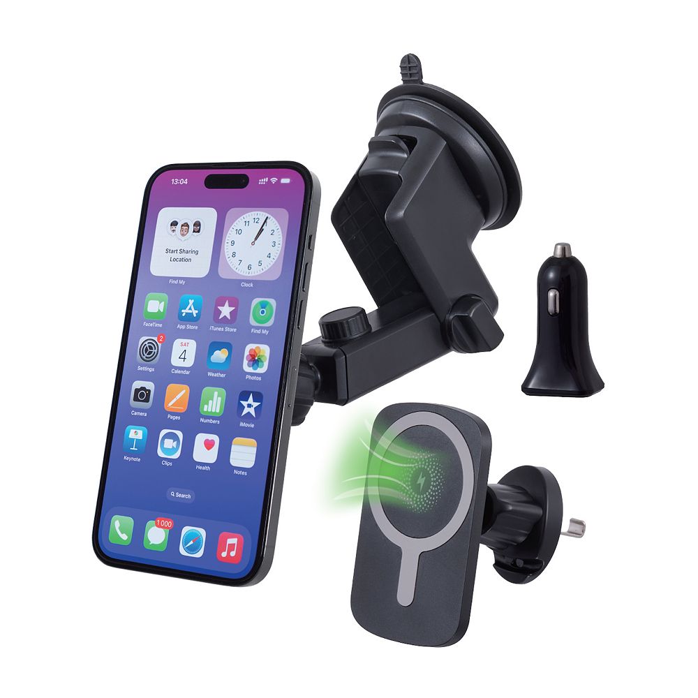 Car and Driver Magnetic Charging Mount with Fast Charging Capability