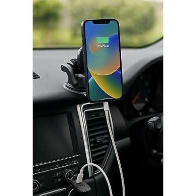 Car and Driver Magnetic Charging Mount with Fast Charging Capability
