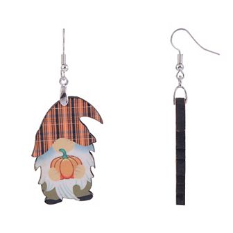 Plaid Gnome Earrings