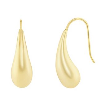 PRIMROSE 14k Gold Flash Plated Polished Teardrop & Drop Earrings