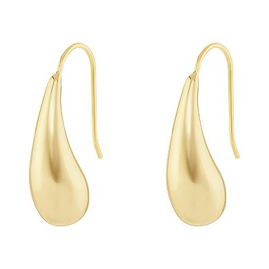PRIMROSE 14k Gold Flash Plated Polished Teardrop & Drop Earrings