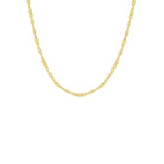 PRIMROSE 14k Gold Plated Cubic Zirconia Beads Station Singapore Chain Necklace