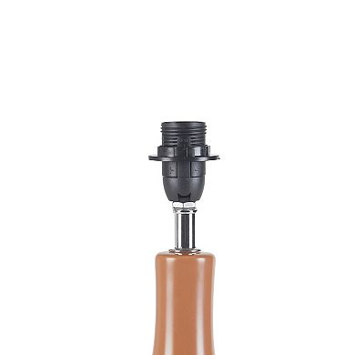 Striped Tapered Ceramic Accent Table Lamp