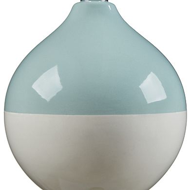Two-Tone Gourd Ceramic Accent Table Lamp