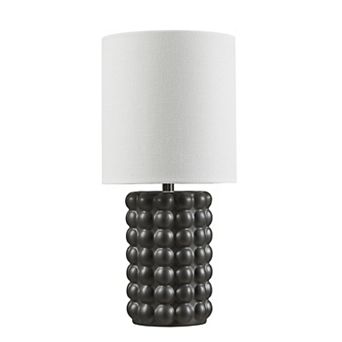 Black Bubble Ceramic Accent Table Lamp