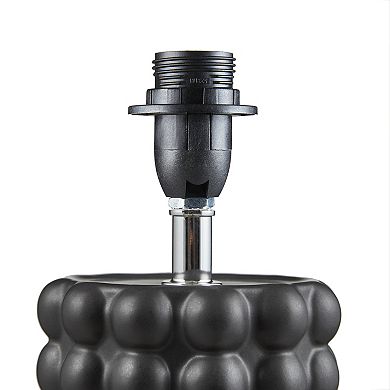 Black Bubble Ceramic Accent Table Lamp