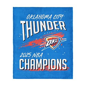 Oklahoma City Thunder NBA Net Gain 50" x 60" Silk Touch Throw Blanket