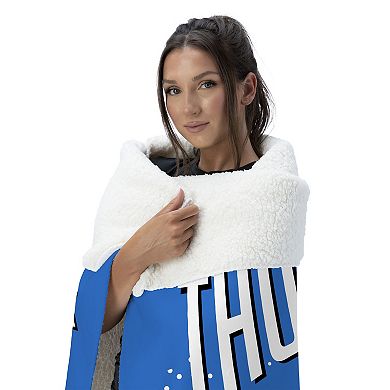 Oklahoma City Thunder 2025 Champs Net Gain Silk Touch Sherpa Throw Blanket