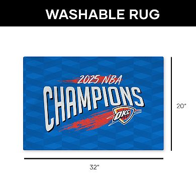Oklahoma City Thunder 2025 Champs Worthy 20" x 32" Washable Rug