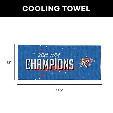 Oklahoma City Thunder 2025 Champions 12" x 31.5" Courtside Cooling Towel
