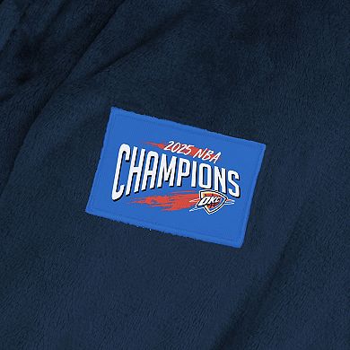 Oklahoma City Thunder 2025 Champs Rim Navy Silk Touch Robe