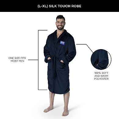 Oklahoma City Thunder 2025 Champs Rim Navy Silk Touch Robe