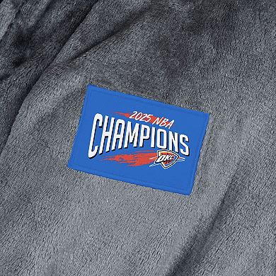 Oklahoma City Thunder 2025 Champs Rim Gray Silk Touch Robe