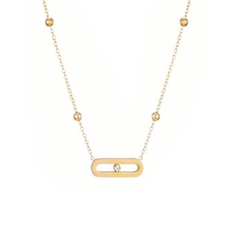 Adornia 18k Gold Plated Bar Necklace