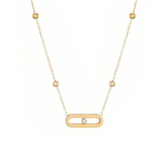 Adornia 18k Gold Plated Bar Necklace