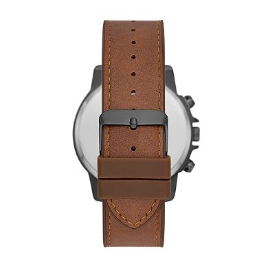 Folio Men's Chronograph Brown Strap Watch & Bracelet Set - FMDKSET509