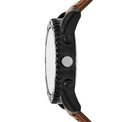 Folio Men's Chronograph Leather Strap Watch & Wallet Set - FMDKSET525