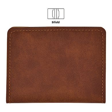 Folio Men's Chronograph Leather Strap Watch & Wallet Set - FMDKSET525