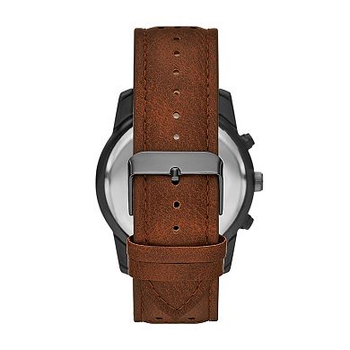 Folio Men's Chronograph Leather Strap Watch & Wallet Set - FMDKSET525