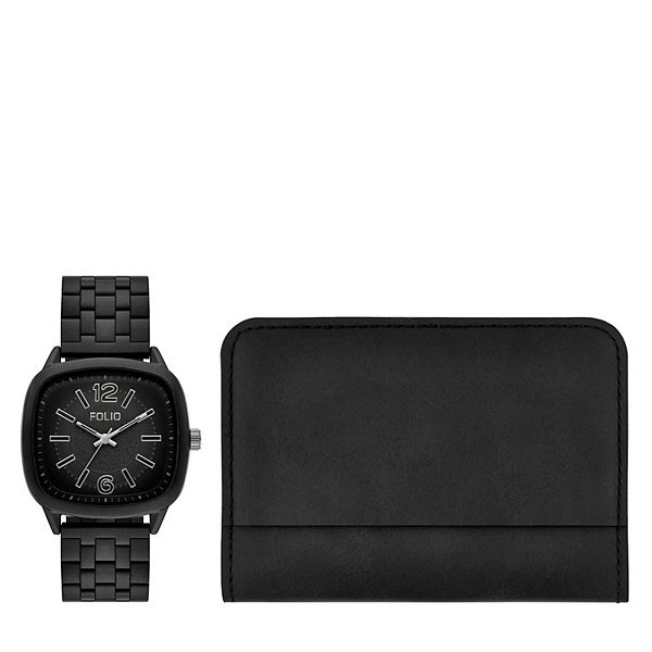 Folio Men's Bracelet Watch & Wallet Set
