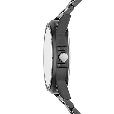 Folio Men's Gunmetal Bracelet Watch & Black Wallet Set