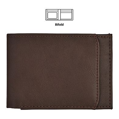 Folio Men's Chronograph Leather Strap Watch & Wallet Set