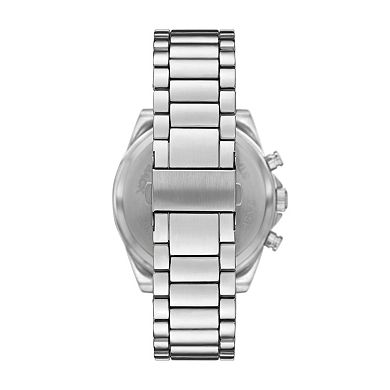Folio Men's Chronograph Bracelet Watch, Bracelet & Mini Flask Keychain Set