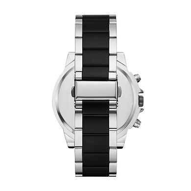 Folio Men's Silver Tone Bracelet Watch, Bracelet & Wallet Set