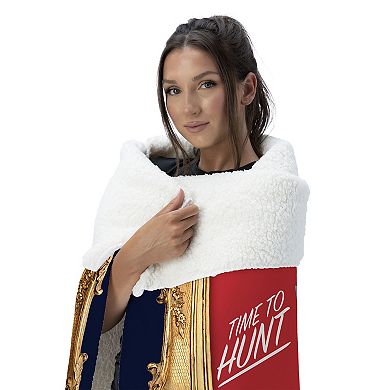 Florida Panthers 2025 Stanley Cup Champs Portrait Silk Touch Sherpa Throw Blanket