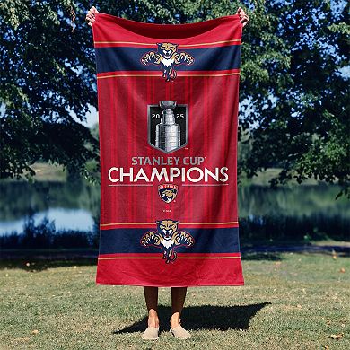 Florida Panthers 2025 Stanley Cup Champions 30" x 60" Unify Beach Towel