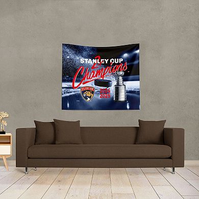Florida Panthers 2025 Stanley Cup Champs Victorious Printed Wall Hanging