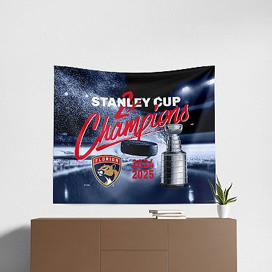 Florida Panthers 2025 Stanley Cup Champs Victorious Printed Wall Hanging