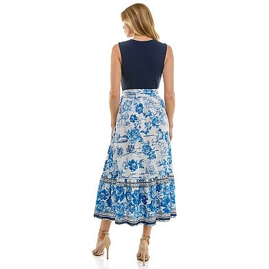 Women's Figueroa & Flower Printed Peasant Dress
