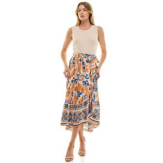 Women's Figueroa & Flower Printed Peasant Dress