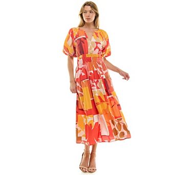Women's Figueroa & Flower Printed Peasant Dress