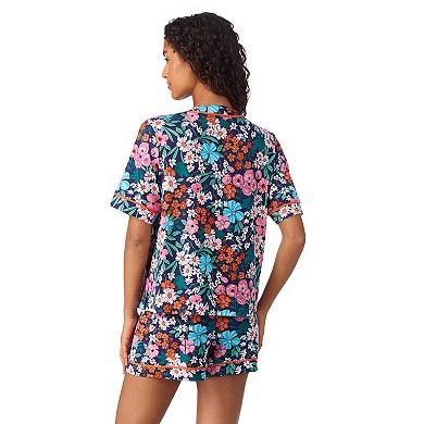 Women's Cuddl Duds® Short Sleeve Pajama Top & Pajama Boxer Short Set