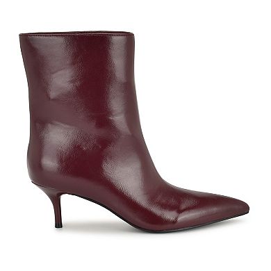Nine West Charma Women's Kitten Heel Pointed Toe Ankle Boots