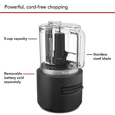 KitchenAid Go™ Model no. KFCR500BM Cordless Food Chopper