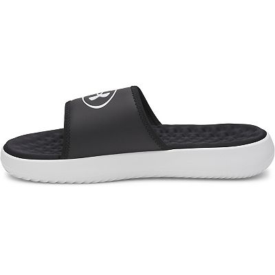 Men\'s White Black Ignite Pro Slide Comfort Soft Rubber Slip On Flat Sandal Shoes Amazon.com | Under Armour Men main image 2